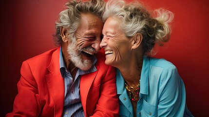 Elderly Couple Happy Together