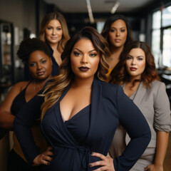 Obraz premium Plus size manager, Professional