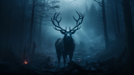 deer at night