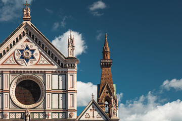 The Basilica of Santa Croce in Florence, Italy