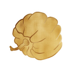 Elegant Luxurious Golden Pumpkin