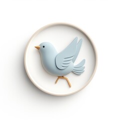 Obraz premium Bird mascot for a company 3D logo. Generative AI