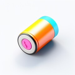 Battery mascot for a company 3D logo. Generative AI