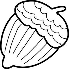 doodle freehand sketch drawing of chestnut.