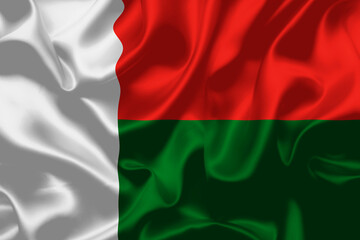 Madagascar national country flag background texture National day or Independence day design for celebration illustrations