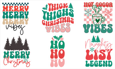 Retro Christmas SVG Design Bundle