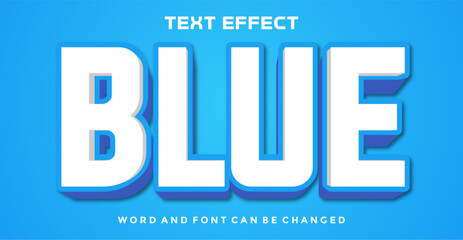 Blue  Editable Text Effect