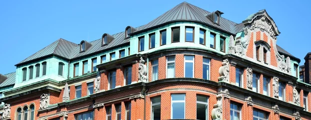 Papier Peint photo Lavable Europe du nord Gebäude/Architektur in Hamburg, Norddeutschland
