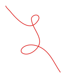 Red Thread Vector