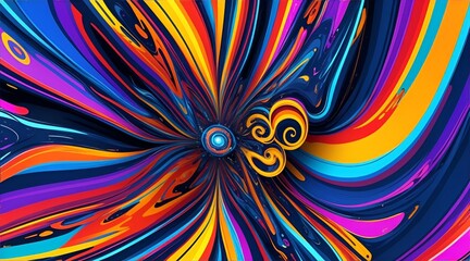 Colorful Abstract Background, Technology In The Future
