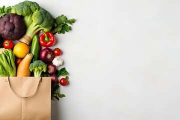 Vegetable in paper bag 