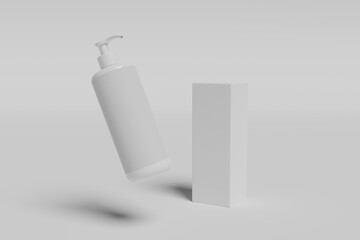 Shampoo bottle mockup
