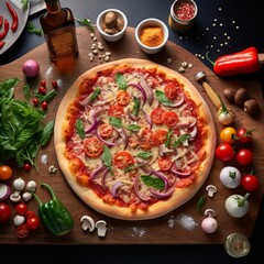 Savory Delights: Tempting Images of Pizza in the Food Category