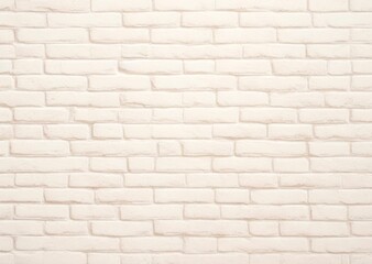 Obraz premium Beige Brick wall background. AI generative illustration