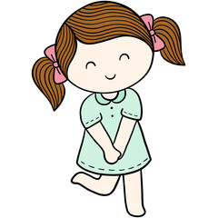 little girl with lollipop