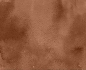 Absolete paper brown watercolor texture background with smudges and smears