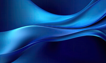 Abstract blue wave wallpaper. Creative futuristic lines background. For banner, postcard, book illustration.