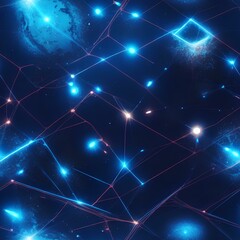 abstract blue background with stars