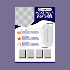 Business flyer design and brochure cover page template Vector design