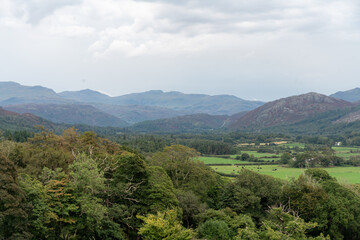 Naklejka premium landscape of the mountains