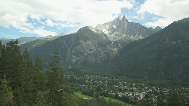 The peaks of Les Drus, Chamonix Mont-Blanc, France