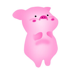 pink fat piggy