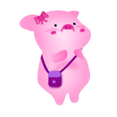Cute piggy bank