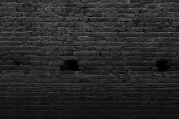 Black concrete wall. Darkboard. Grung brick wall texture