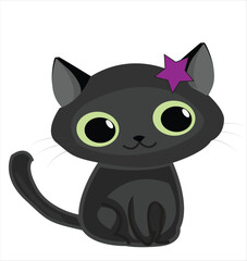 It's a cartoon cat it's editable
