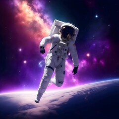 Fototapeta premium astronaut in space