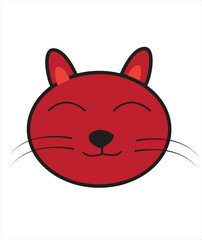 It's a cartoon cat it's editable