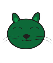 It's a cartoon cat it's editable