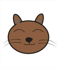 It's a cartoon cat it's editable