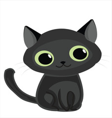 It's a cartoon cat it's editable