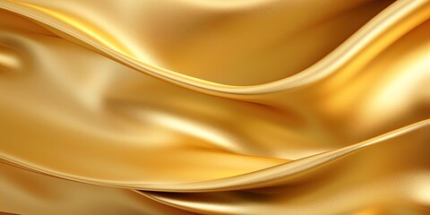 Gold cloth luxurious background. Generative Ai illustration - obrazy, fototapety, plakaty