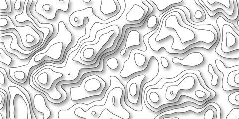 3D Contour map background. Vector geography scheme and terrain. Topography grid map. Stylized topographic contour map. Geographic line mountain relief. Abstract lines or wavy backdrop background.