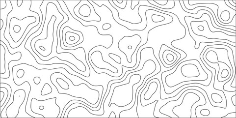 Contour map background. Vector geography scheme and terrain. Topography grid map. Stylized topographic contour map. Geographic line mountain relief. Abstract lines or wavy backdrop background.