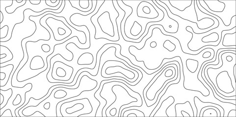 Contour map background. Vector geography scheme and terrain. Topography grid map. Stylized topographic contour map. Geographic line mountain relief. Abstract lines or wavy backdrop background.