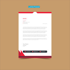 Modern Letterhead Pad Template Design