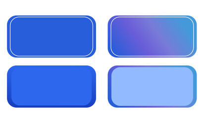 Set of blue backgrounds vector.