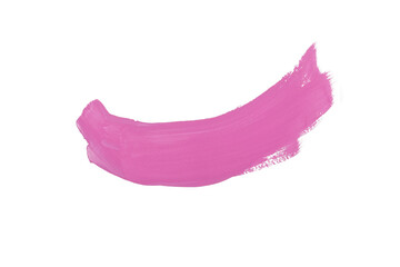 Pink pastel watercolor blush isolated on transparent background.