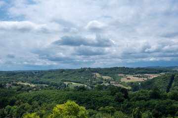 France countryside panorama landscape (dordogne, correze)