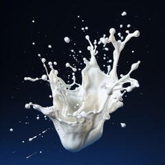 Obraz na płótnie Canvas Splash effect with milk - stock photography
