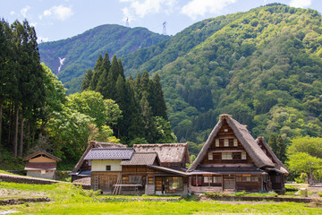 Fototapeta na wymiar Historical Japanese Village Gokayama in Toyama, Japan