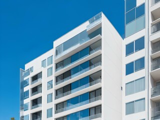 Fototapeta premium modern office building with sky