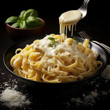 pasta with cream sauce