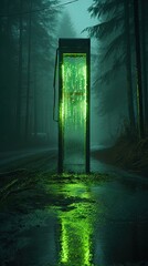 Obraz premium Spooky halloween night. AI generated art illustration.