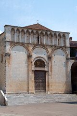 Fototapeta na wymiar Sant Agostino church in Pietrasanta, Tuscany