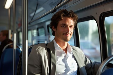 Local Transportation Model on a city bus or subway - stock photography