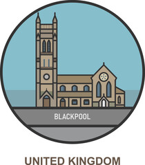 Blackpool. Cities and towns in United Kingdom